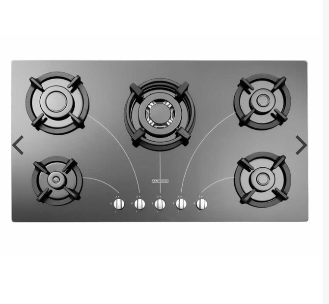 اجاق گاز استیل البرز صحفه شیشه ای مدل G5958i